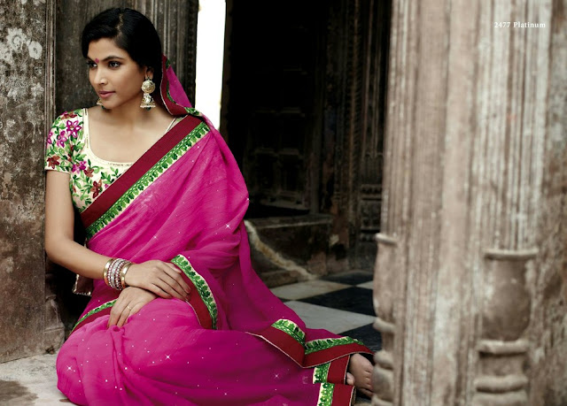 Pink Sarees Special Indian Beautiful Sarees For Indian And Asian girls