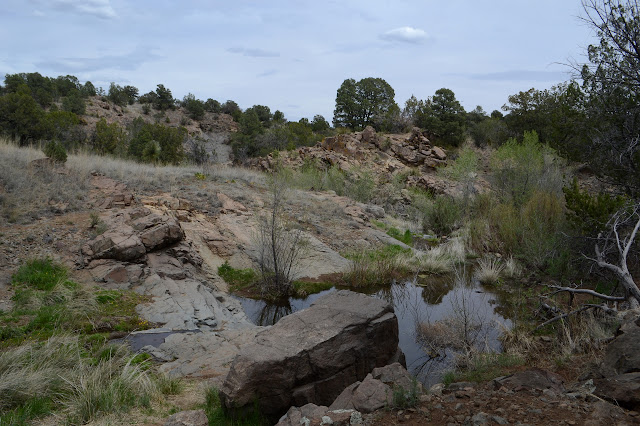 very shallow rocky canyon