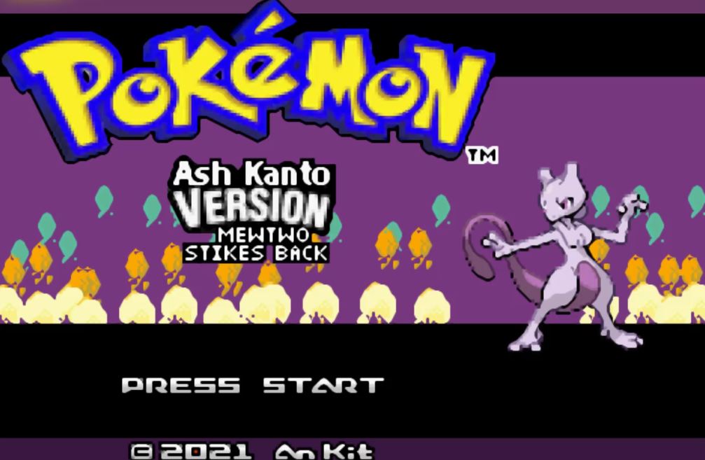 Pokemon Ash Kanto Mewtwo Strikes Back - GBA Hack