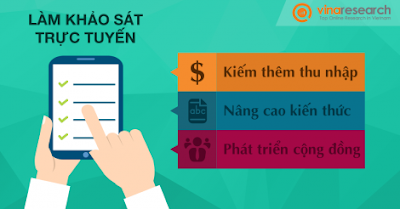 khảo sát kiếm thêm thu nhập với vinaresearch