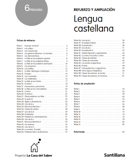 LENGUA CASTELLANA 6º REFUERZO Y AMPLIACIÓN SANTILLANA