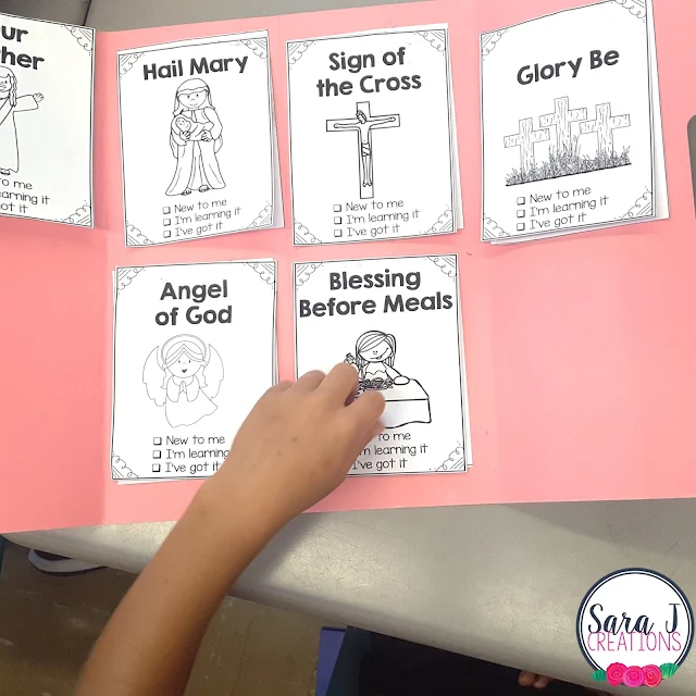 Catholic prayers lapbook for kids