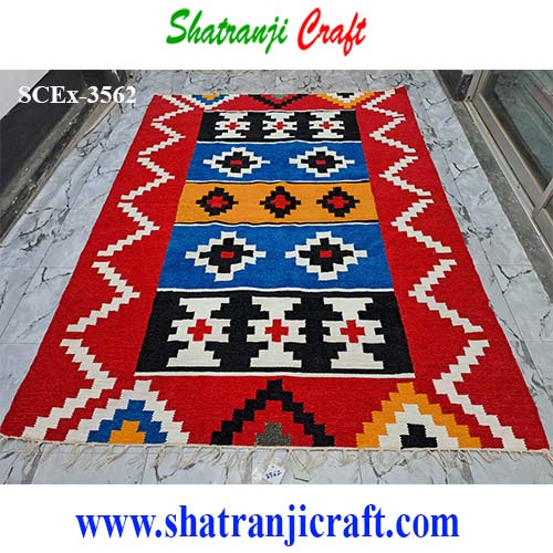 Handmade Traditional Shatoranji Carpet Price in Bd শতরঞ্জি SCEx-3562