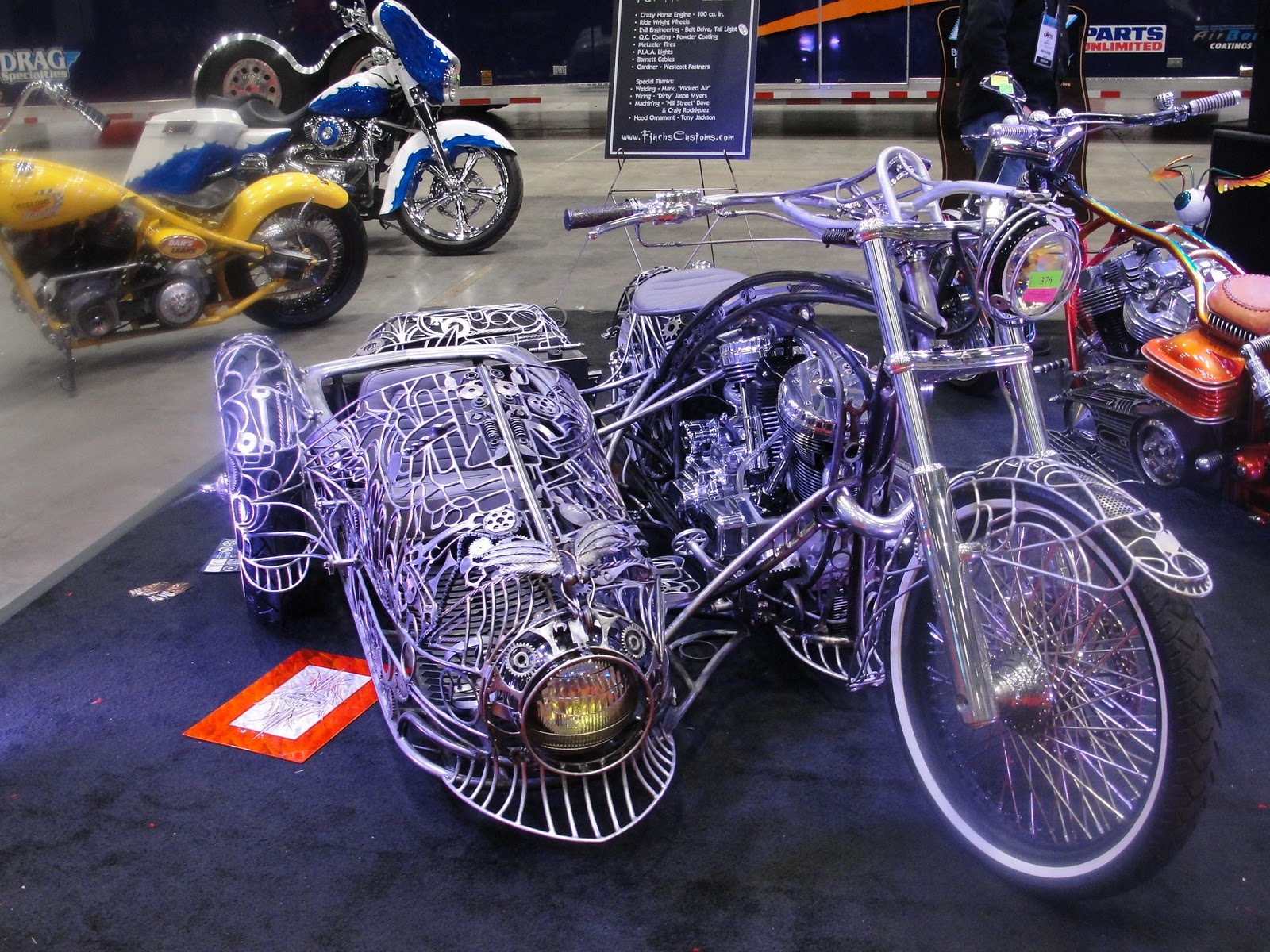custom motorcycles and s Creepy custom sidecar