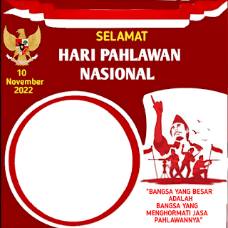 Twibbon Pahlawan Nasional 2022, Desain HPN yang keren dan unik