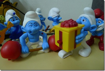 Hefty Smurf and Jokey Smurf