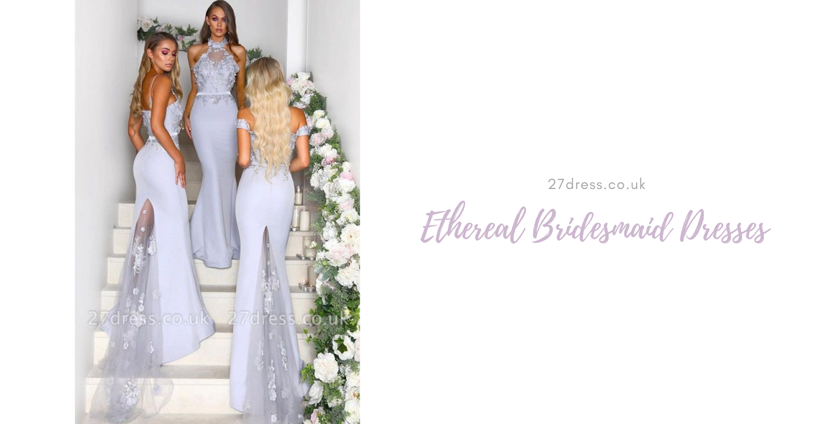 bridesmaid with beautiful dress on the stair