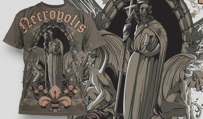 Download New Necropolis Desain Kaos CDR File CorelDraw Free ...