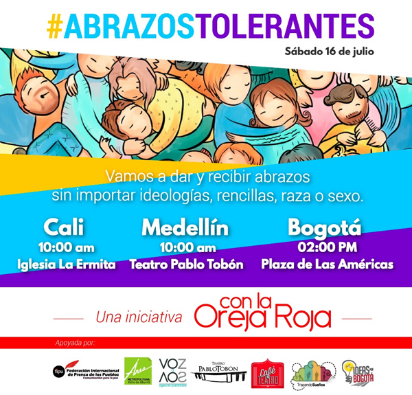 Con la Oreja Roja | #AbrazosTolerantes | Sábado 16 de Julio 