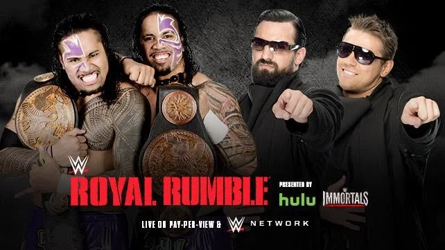 WWE - ROYAL RUMBLE 2015 - The Usos vs. Miz & Mizdow