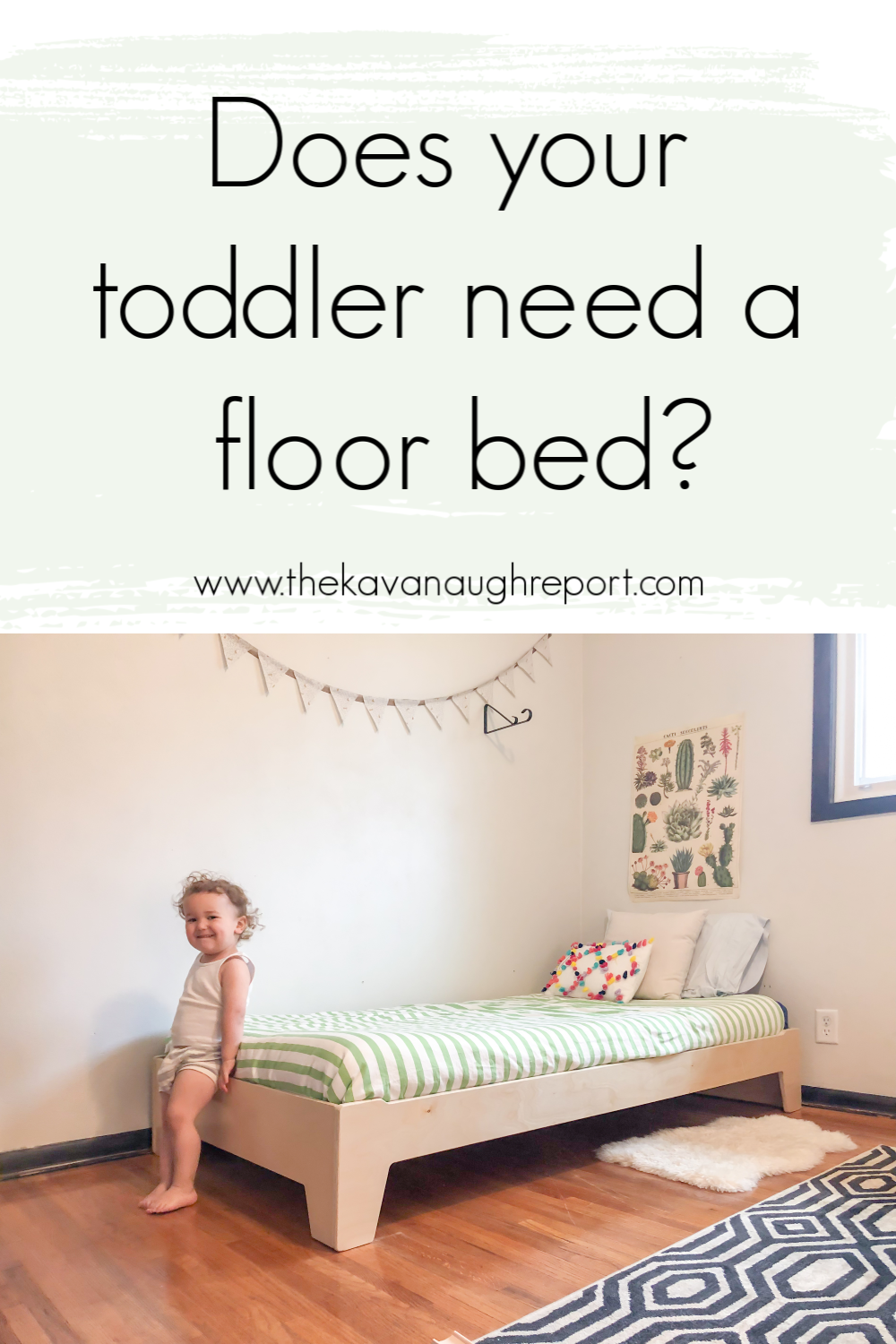 Thoughts on why your toddler may need a Montessori floor bed to promote freedom of movement and independence.