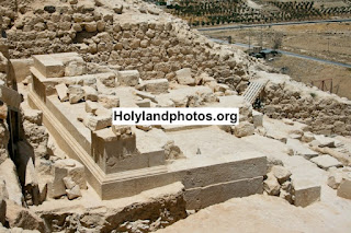 Probable location of Herod's burial at the Herodium.