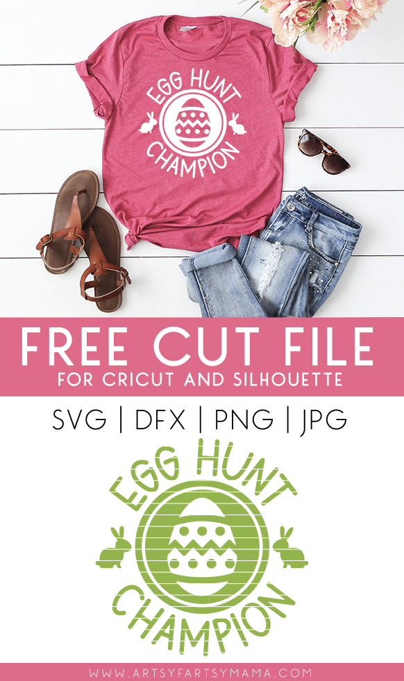 Egg Hunt Champion Shirt with Free Easter Cut Files