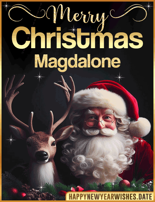 Merry Christmas gif Magdalone