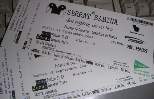 ENTRADAS SABINA SERRAT