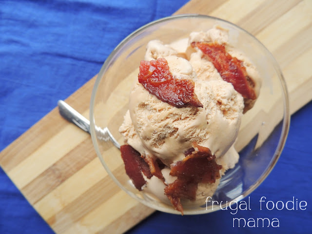 Buttery caramel ice cream is infused with smoky bacon & studded with crunchy cashews in this creamy Caramel Bacon Cashew Ice Cream.