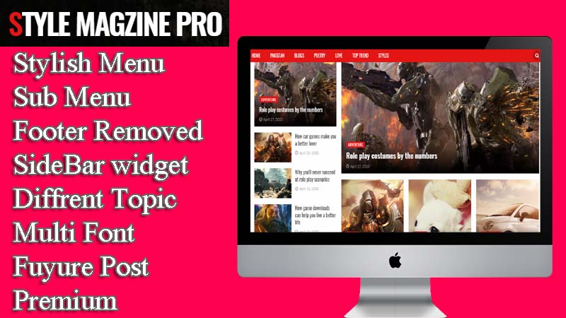 Style Magazine Theme For Blogspot