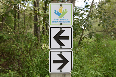 Trans Canada Trail sign Red Deer Alberta.