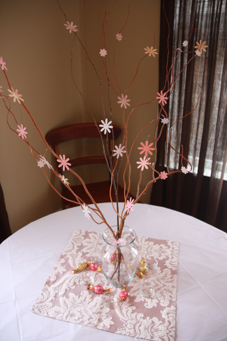 Kelsey John have decided to do a cherry blossom theme for their wedding 