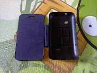 Cover Case Flip Sony Xperia Tipo & Tipo Dual Biru Gelap