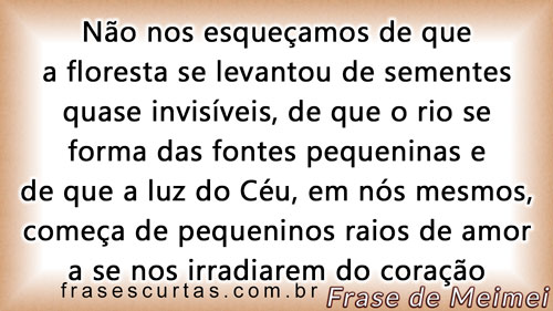 a luz do Céu, em nós mesmos, começa de pequeninos raios de amor a se nos irradiarem do coração