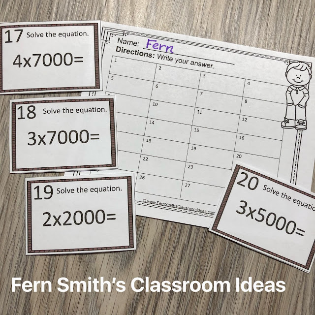 ARE YOU TEACHING HOW TO MULTIPLY TENS, HUNDREDS, AND THOUSANDS? 4TH GRADE GO MATH 2.3 #FERNSMITHSCLASSROOMIDEAS