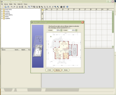 Orientacja planu wnętrza - Sweet Home 3D
