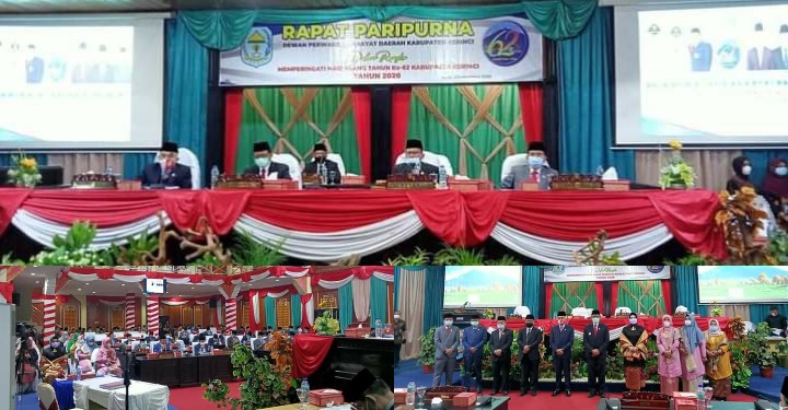 Hut Ke-62 Kabupaten Kerinci, Bupati Adirozal Paparkan Capaian Keberhasilan Setiap OPD Pada Rapat Paripurna Istimewa