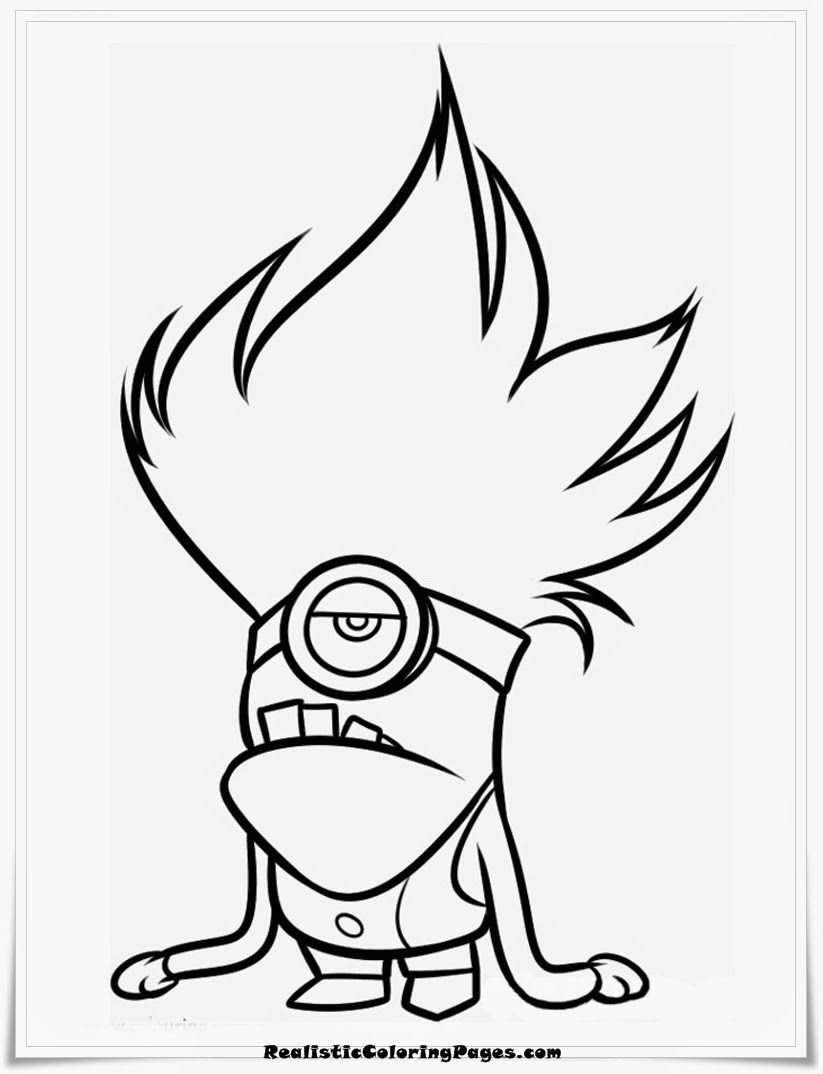 Download Despicable Me Coloring Pages For Kids | Realistic Coloring Pages