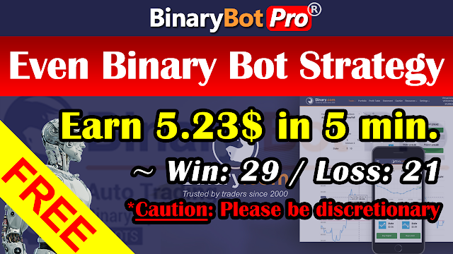 Even Binary Bot Strategy | Binary Bot | Free Download