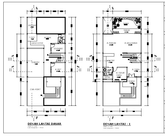 Denah Rumah Minimalis 2 Lantai Terbaru