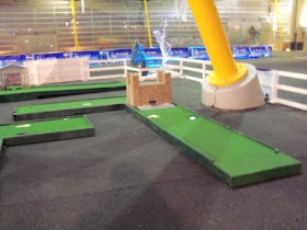 Minigolf course at The O2 in London