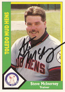 Steve McInerney 1990 Toledo Mud Hens card