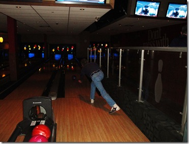 18.  Dad bowling