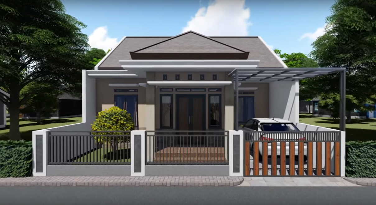 Desain Dan Denah  Rumah  Minimalis Ukuran  9 x 12  M Tampil 