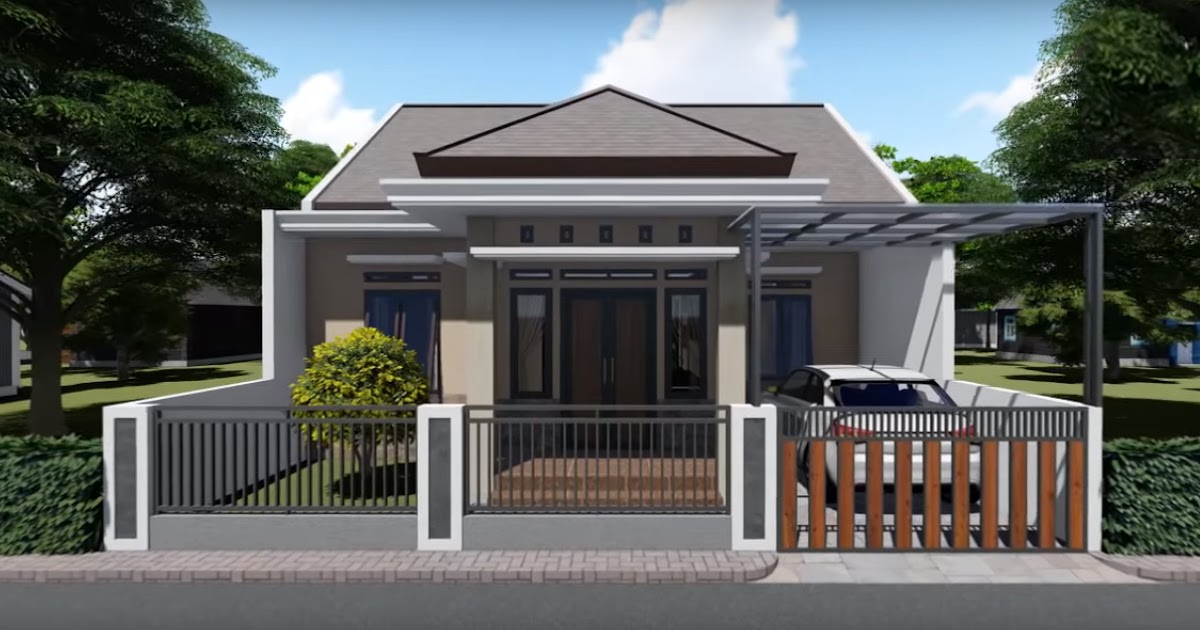 Desain Dan Denah Rumah  Minimalis Ukuran 9 x 12 M Tampil 