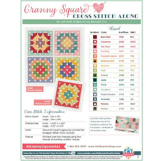 Granny Square free Cross Stitch Pattern