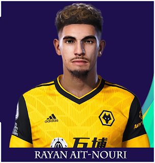 PES 2021 Faces Rayan Aït-Nouri by Rachmad ABs