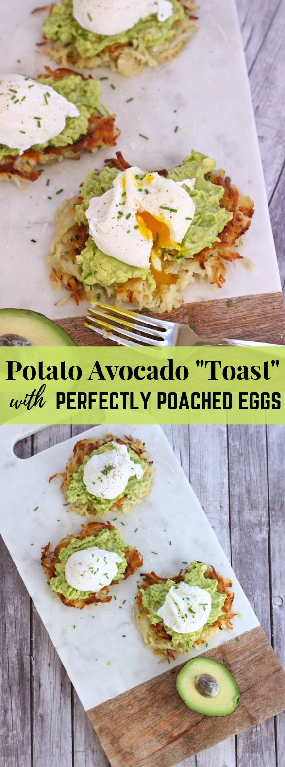 POTATO AVOCADO “TOAST” WITH PERFECTLY POACHED EGGS #whole30 #healthy