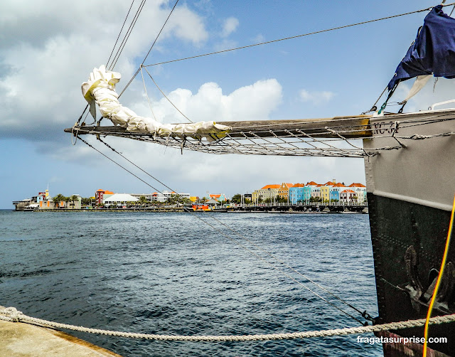 Handelskade de Willemstad em Curaçao