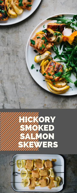 HICKORY SMOKED SALMON SKEWERS