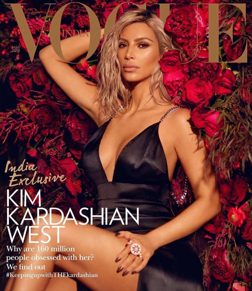 Kim Kardashian Vogue model magazine photo shoot