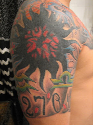 tribal aquarius tattoos 1cap tattoosarchangel tattooShannyn Sossamon has