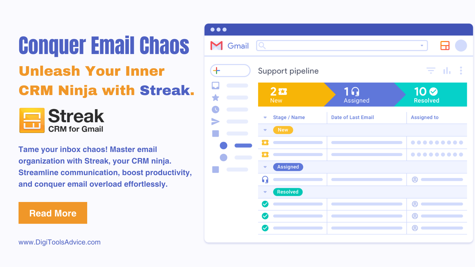 Conquer Email Chaos: Unleash Your Inner CRM Ninja with Streak.