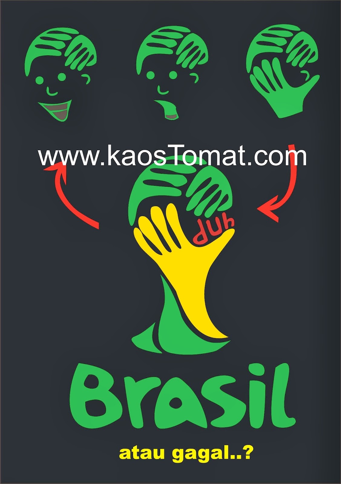 kaos+piala+dunia+brasil+2014