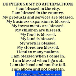 Deuteronomy 28 affirmations