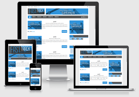 template responsive fast track