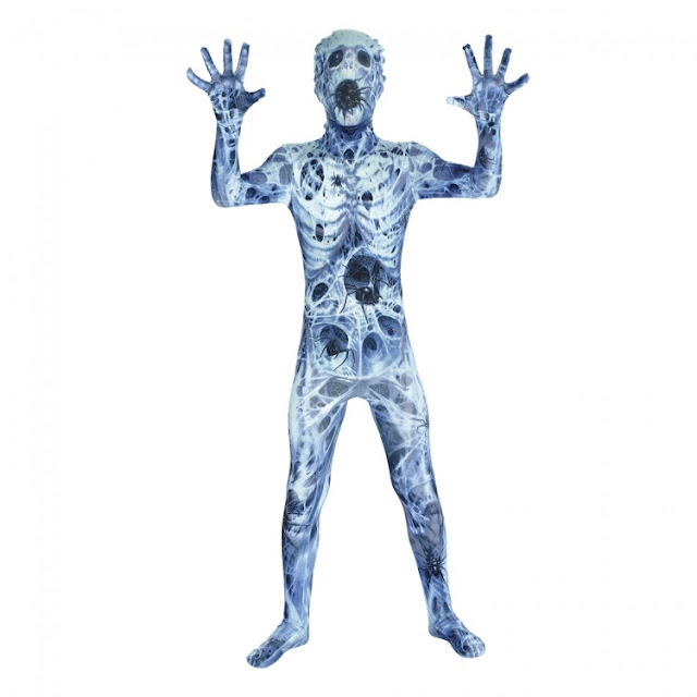 spider skeleton ghoul morphsuit