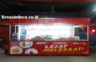 Gerobak Besi Booth Semi Kontainer Melayani Seluruh Jakarta