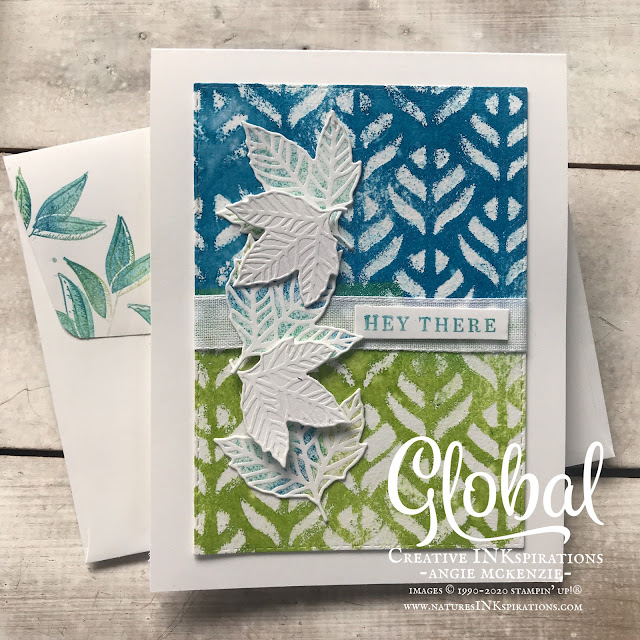 By Angie McKenzie for Global Creative Inkspirations; Click READ or VISIT to go to my blog for details! Featuring the new Beautiful Autumn Photopolymer Stamp Set and the Gather Together Bundle, a returning fave, from the August-December 2020 Mini Catalog; #beautifulautumnstampset #gathertogetherstampset #gathertogetherbundle #fauxmonoprinttechnique #babywipetechnique #stampingtechniques #cardtechniques #stampinup #handmadecards #stampinupinks #seasonalcards #naturesinkspirations #globalcreativeinkspirationsbloghop